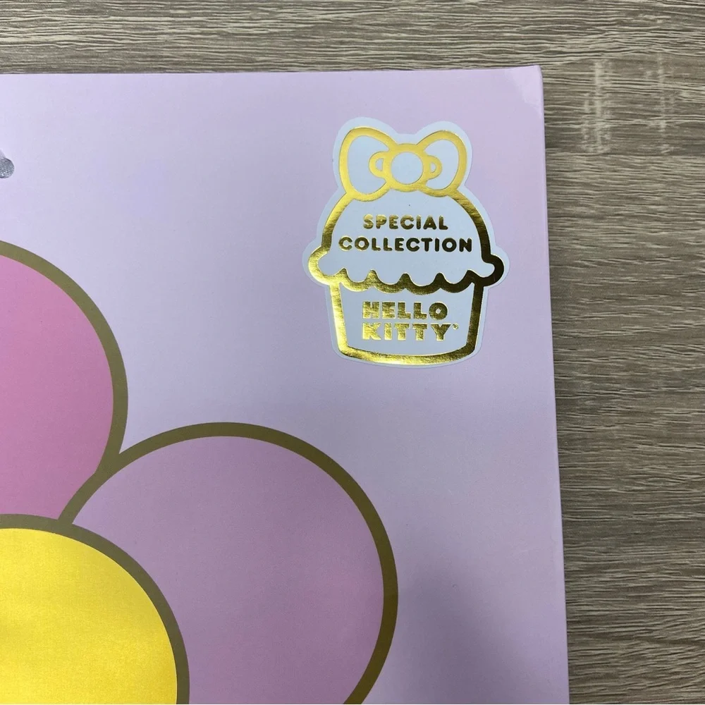 Hello Kitty Pink Gold Special Collection Birthday Cake Gift Wrap Bag NEW
